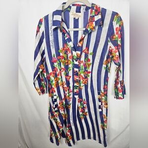 Striped Floral Women's Dress